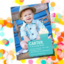 Search for blue cupcake invitations Boy