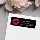 Search for lipstick kiss return address labels Modern