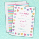 Search for valentine candy hearts invitations Pink