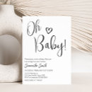 Search for black and white shower invitations Heart