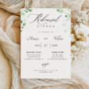 Search for eucalyptus rehearsal dinner invitations Botanical garden