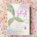 Search for splish splash mermaid bash invitations Party