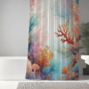 Search for coral shower curtains Marine