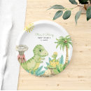 Search for baby dinosaur shower plates Green