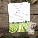 Search for winery rehearsal dinner invitations Watercolor