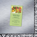 Search for grocery store business cards Vegetables