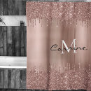 Search for rose gold shower curtains Girly