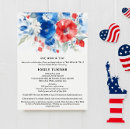 Search for blue red bridal shower invitations Summer
