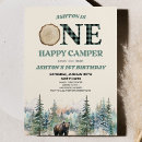 Search for happy camper birthday invitations Boy