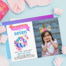 Search for unicorn rainbow colours invitations Purple