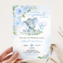Search for blue elephant invitations Little peanut