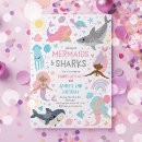 Search for mermaid shark Shark birthday party