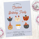 Search for cat 1st birthday invitations Party