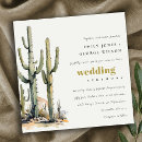 Search for desert cactus wedding invitations Boho western