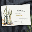 Search for desert cactus wedding invitations Boho western