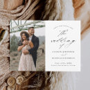 Search for black and white save the date magnets Typography