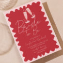 Search for retro hen party invitations Wavy