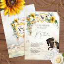 Search for sunflower quinceanera invitations Western