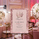 Search for tiara sweet 16 invitations Pink
