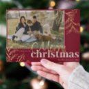 Search for red berries christmas cards Gold foil