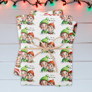 Search for elves wrapping paper Retro