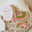 Search for groovy bridal shower invitations Pink