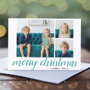 Search for teal christmas cards Modern holiday