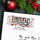 Search for create return address labels Festive
