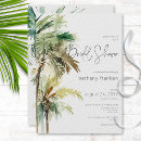 Search for palm tree bridal shower invitations Tropical