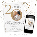 Search for 20 year anniversary invitations Twentieth