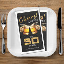 Search for beer mug napkins 50th birthday