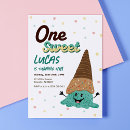 Search for boy ice cream party invitations Sweet one