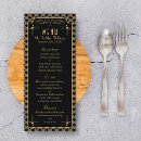 Search for black and gold dinner menus Vintage