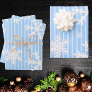 Search for blue snowflake wrapping paper Pastel