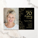 Search for 70th dinner birthday invitations For her