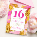 Search for trendy sweet 16 invitations Glam