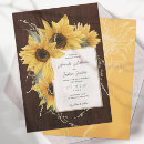 Search for fall sunflower wedding invitations Yellow
