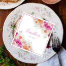 Search for pink orange napkins Bridal shower