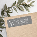 Search for return address labels rustic