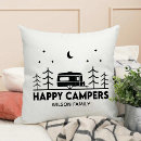 Search for happy campers cushions Funny