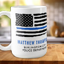 Search for retired policeman mugs Thin blue line