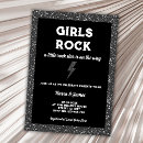 Search for rock star baby shower invitations Black