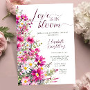 Search for pink flowers bridal shower invitations Wildflowers