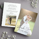 Search for wedding thank you cards calligraphy script