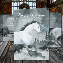 Search for winter horse cards Watercolor
