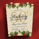 Search for holiday 50th birthday invitations Gold