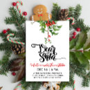 Search for red berries christmas invitations Mistletoe