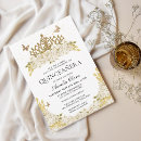 Search for white and gold quinceanera invitations Mis quince anos