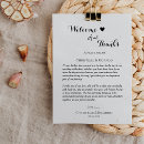Search for welcome note for guests wedding stationery Modern