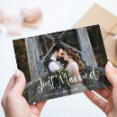 Search for rustic wedding announcement cards Just married